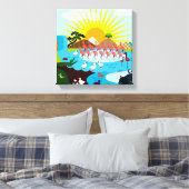 Afrika Canvas Afdruk (Insitu (Slaapkamer))