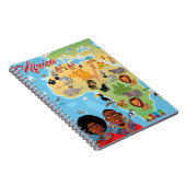 Afrika Cartoon Kaart Notitieboek (Rechterzijde)