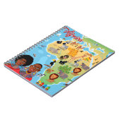 Afrika Cartoon Kaart Notitieboek (Linkerzijde)