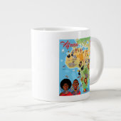 Afrika Cartoon Map Grote Koffiekop (Voorkant rechts)