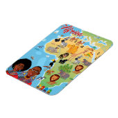 Afrika Cartoon Map Magneet (Linkerzijde)