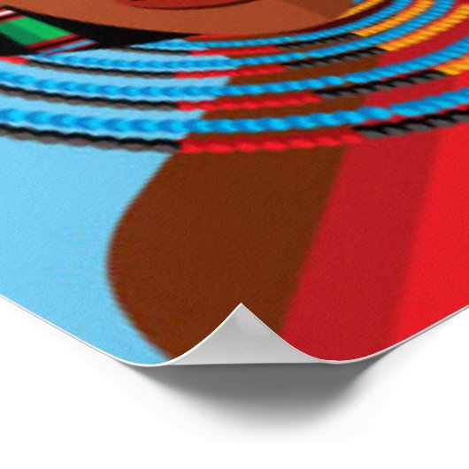 Afrika Cartoon Map Poster (Hoek)