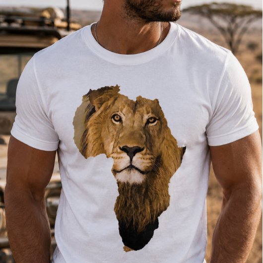 Afrika Continent Afrikaanse Leeuw Dier T-shirt