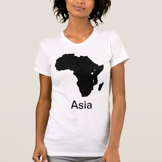 Afrika - continent - Azië - vun maken T-shirt (Voorkant)