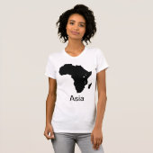 Afrika - continent - Azië - vun maken T-shirt (Voorkant volledig)