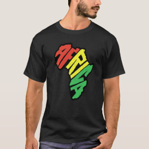 Afrika Continent Brief Reggae Afrikaanse cultuur P T-shirt