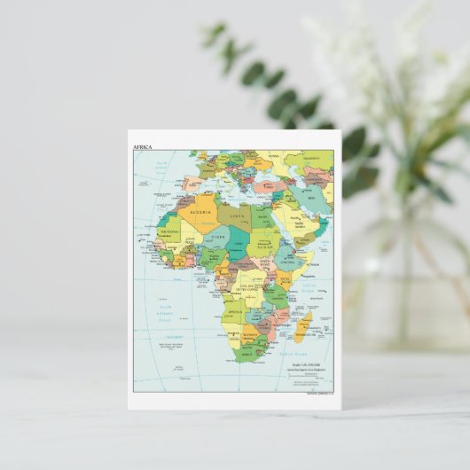 Afrika-continent Briefkaart (Staand voorkant)