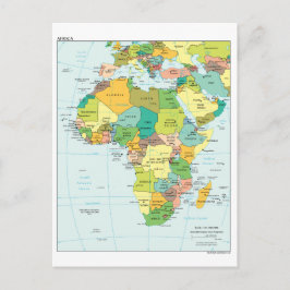 Afrika-continent Briefkaart