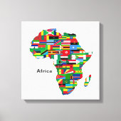 Afrika-continent Canvas Afdruk (Voorkant)