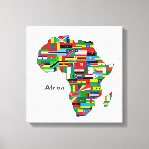 Afrika-continent Canvas Afdruk