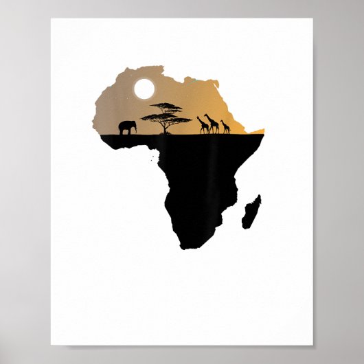 Afrika Continent Safari  Poster (Voorkant)