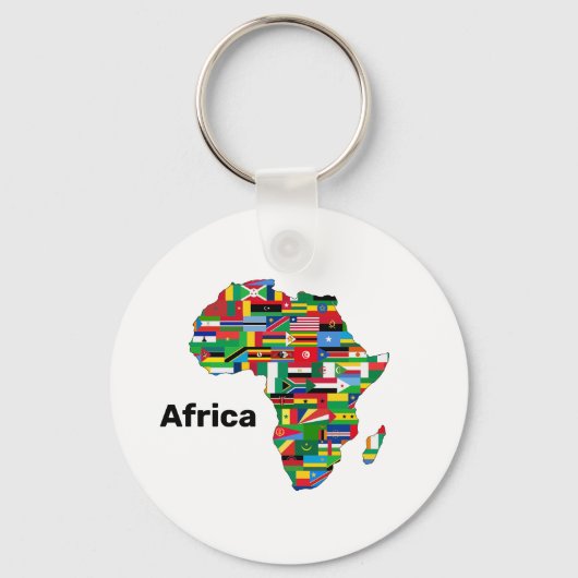 Afrika - Continent Sleutelhanger (Voorkant)