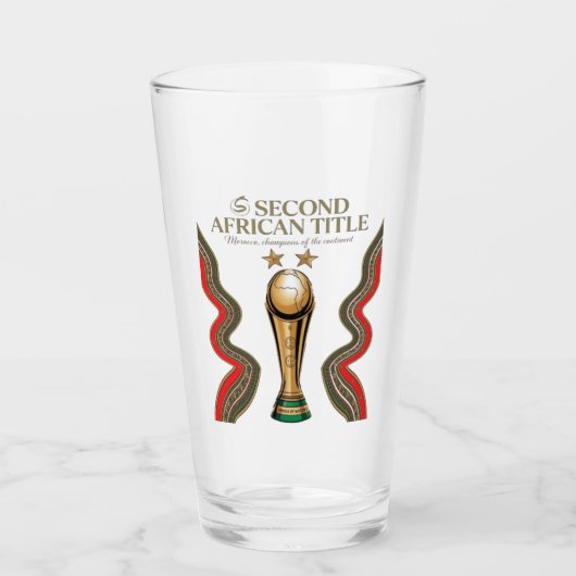 Afrika Cup in Marokko Glas (Voorkant)