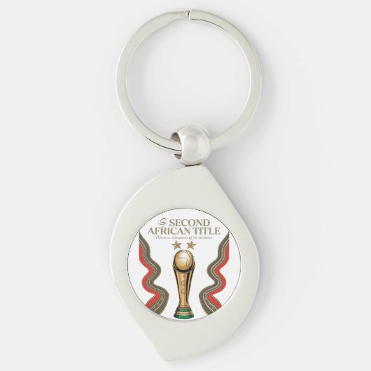 Afrika Cup in Marokko Sleutelhanger (Voorkant)