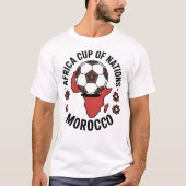 Afrika Cup van Naties 2025 Marokko Voetbal T-Shirt (Voorkant)