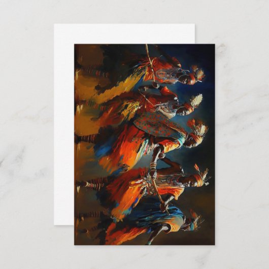 Afrika Dans van de Maasai - Dankkaarten Bedankkaart (Voorkant / Achterkant)