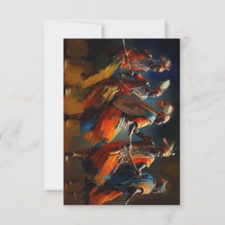 Afrika Dans van de Maasai - Dankkaarten Bedankkaart