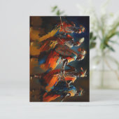 Afrika Dans van de Maasai - Dankkaartjes Bedankkaart (Staand voorkant)