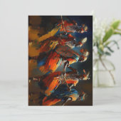 Afrika Dans van de Maasai - Huwelijksuitnodiging Kaart (Staand voorkant)