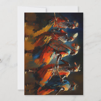 Afrika Dans van de Maasai - Huwelijksuitnodiging Kaart