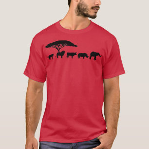 Afrika De grote vijf dieren ontwerpen Kinder Toddl T-shirt