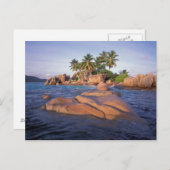 Afrika, de Indische Oceaan, de Seychellen, Praslin Briefkaart (Voorkant / Achterkant)