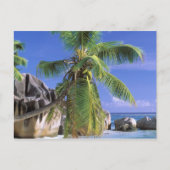Afrika, de Seychellen, La Digue Island. Graniet 2 Briefkaart (Voorkant)