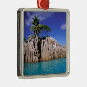 Afrika, de Seychellen, La Digue Island. Graniet Metalen Ornament (Rechts)