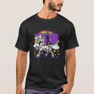 Afrika Dier Regenboog Zebracorn Cute Zebra Fantasi T-shirt