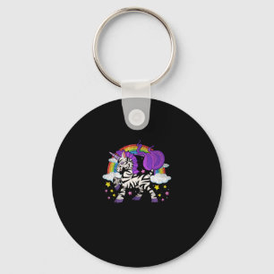 Afrika Dier Regenboog Zebracorn Leuke Zebra Fantas Sleutelhanger