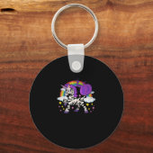 Afrika Dier Regenboog Zebracorn Leuke Zebra Fantas Sleutelhanger (Voorkant)