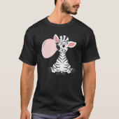 Afrika Dierroze Bubblegum Baby Zebra T-shirt (Voorkant)