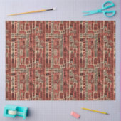 Afrika Dogon Mali Etnische Tribale Waterverf Patro Tissuepapier (Craft)