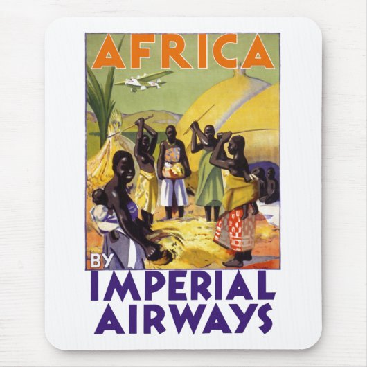 Afrika door Imperial Airways Muismat (Voorkant)