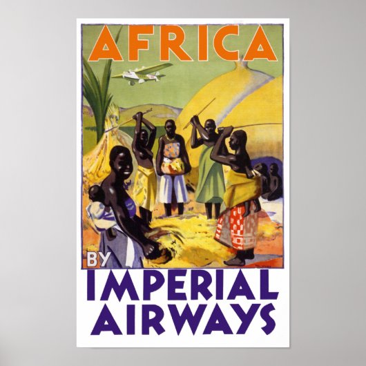 Afrika door Imperial Airways Poster (Voorkant)