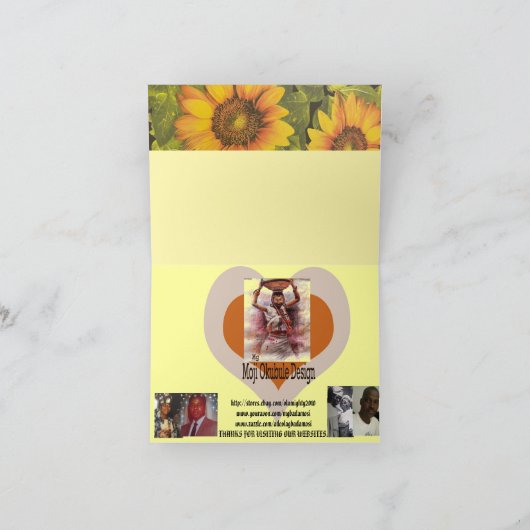 AFRIKA DOOR MOJISOLA GBADAMOSI OKUBULE BEDANKKAART (Binnen)