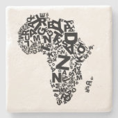 Afrika (Duits) Stenen Onderzetter (Voorkant)
