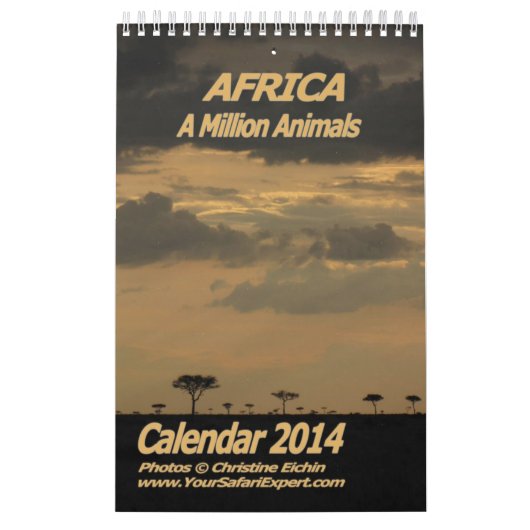 AFRIKA - Eén miljoen dieren kalender 2014 (Hoes)