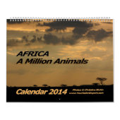 AFRIKA - Een miljoen dieren kalender 2014 (twee bl (Hoes)
