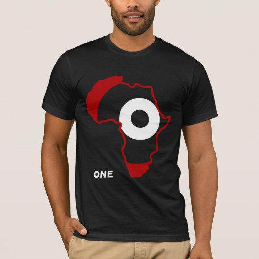Afrika Eén Shirt (Bella Canvas) (Voorkant)