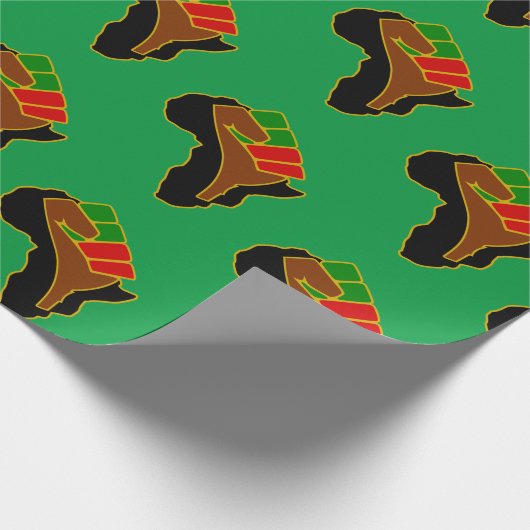 Afrika Eerste Kerstfeestdag Homeland Cadeaupapier (Hoek)