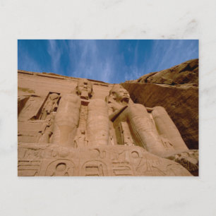 Afrika, Egypte, Abu Simbel, Ramses II en Briefkaart