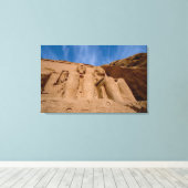 Afrika, Egypte, Abu Simbel, Ramses II en Canvas Afdruk (Insitu (Houten vloer))