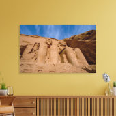 Afrika, Egypte, Abu Simbel, Ramses II en Canvas Afdruk (Insitu (Woonkamer))