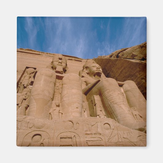 Afrika, Egypte, Abu Simbel, Ramses II en Magneet (Voorkant)
