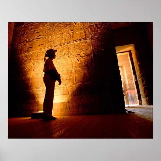 Afrika, Egypte, Aswan, Philae, Temple complex van Poster (Voorkant)