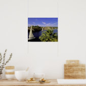 Afrika, Egypte, Boven-Egypte, Aswan. Feluccas 2 Poster (Keuken)
