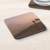 Afrika, Egypte, Caïro, Giza, Giza-pyramiden Bier Onderzetter (Linkerzijde)