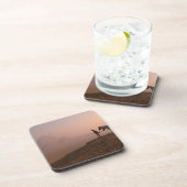 Afrika, Egypte, Caïro, Giza, Giza-pyramiden Bier Onderzetter (Rechterzijde)