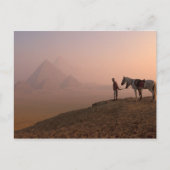 Afrika, Egypte, Caïro, Giza, Giza-pyramiden Briefkaart (Voorkant)